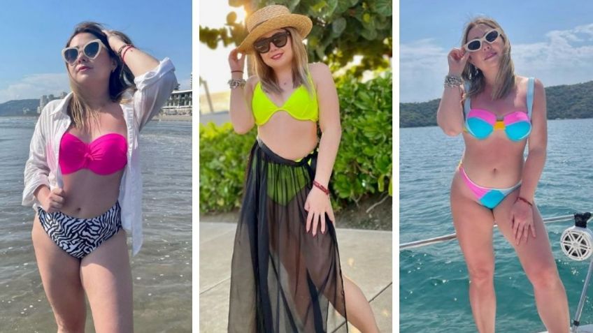 Bikinis de colores para ser la más juvenil de la playa y llamar la atención como Mariana Botas