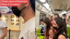 "Whitexicans" aprenden a viajar en metro y los tunden en TikTok | VIDEO