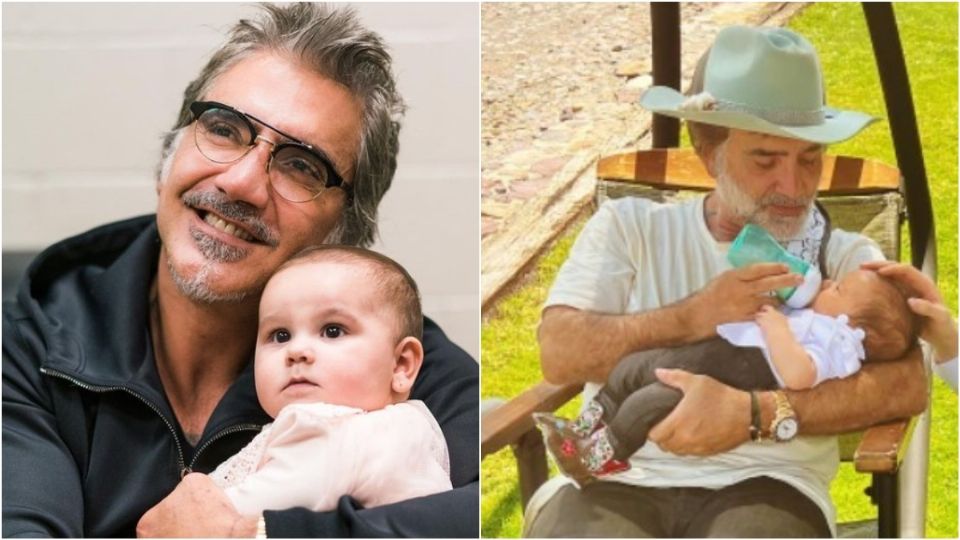 El cantante se muestra como el abuelo más feliz.