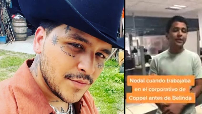 "A La Voz México"; se viraliza VIDEO de Christian Nodal cuando presuntamente trabajaba en Coppel