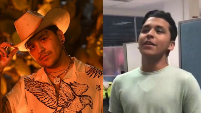 ¿Christian Nodal trabajó en tienda departamental antes de ser famoso? Así lucía el cantante | VIDEO