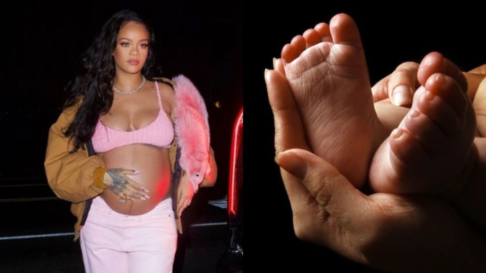 Las fotos de Rihanna  sosteniendo a un bebé derritieron el corazón de sus seguidores