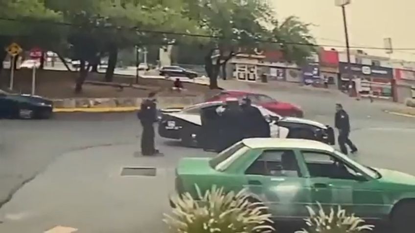 Altercado vial entre 5 policías en Monterrey ya es investigado por el municipio | VIDEO