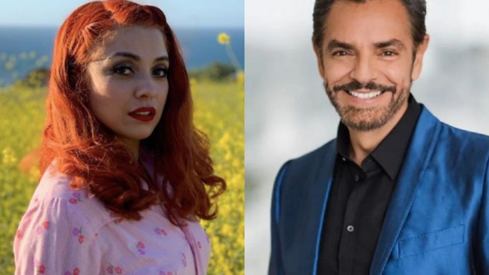 Mon Laferte y Eugenio Derbez son comparados físicamente. FOTO: Especial