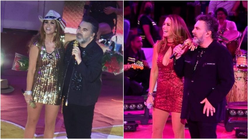 Lucero y Mijares derrochan amor en concierto; fans piden que regresen: VIDEO