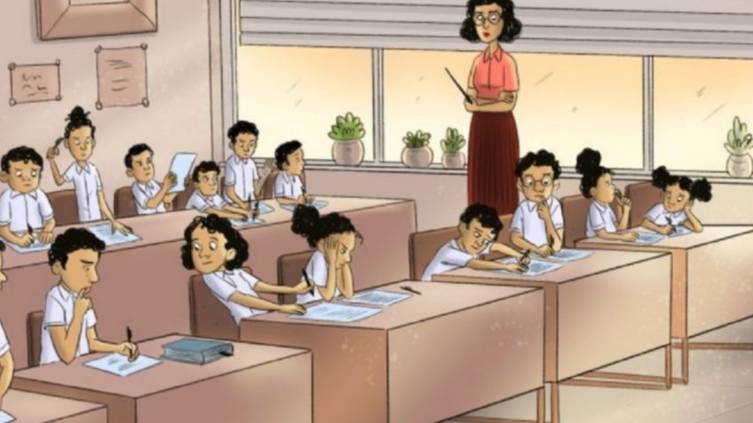 Ilusión Óptica: Descubre al niño que hace trampa en el examen y pon a prueba tu inteligencia; solo tienes 15 segundos