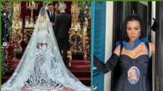 Con la virgen y encaje: Kourtney Kardashian desata debate por el diseño de su vestido de novia