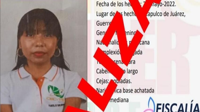 Yoseline, la joven desaparecida en Acapulco, fue localizada