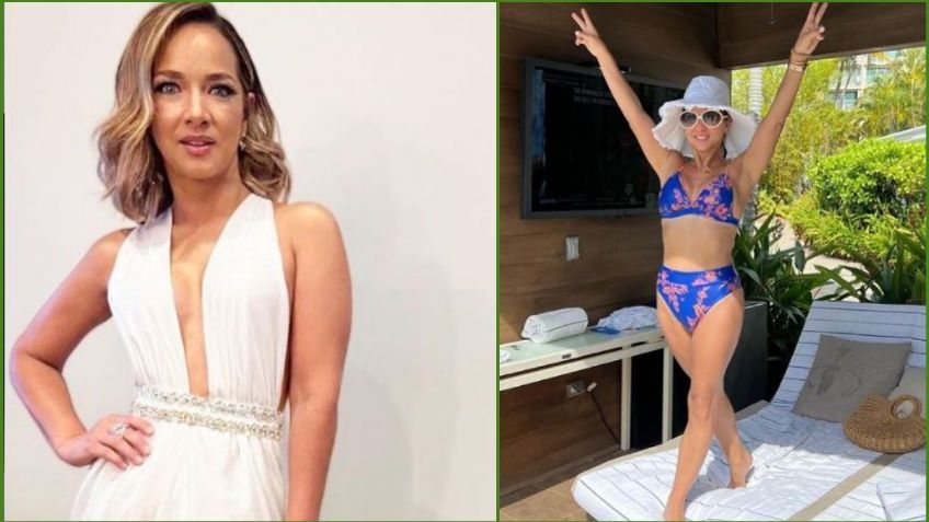 Desde la alberca, Adamari López presume bikini azul perfecto para el calor | FOTO