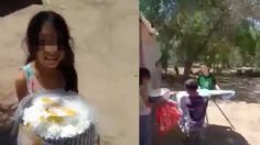 Enternece VIDEO: empleados de la CFE dan pastel a niña de escasos recursos en su cumpleaños