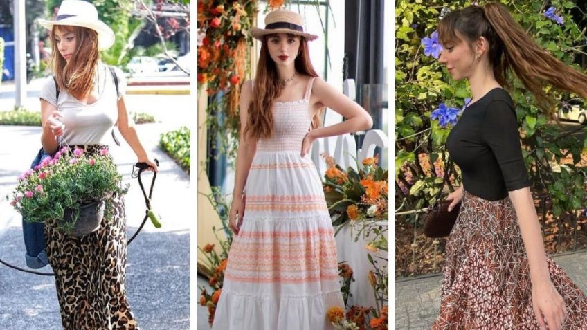 5 looks con maxifaldas ideales para los cambios de clima con los que Natalia Téllez luce fabulosa