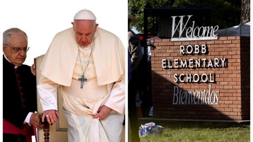 "Tengo el corazón roto": Papa Francisco lamenta el tiroteo en una escuela de Texas