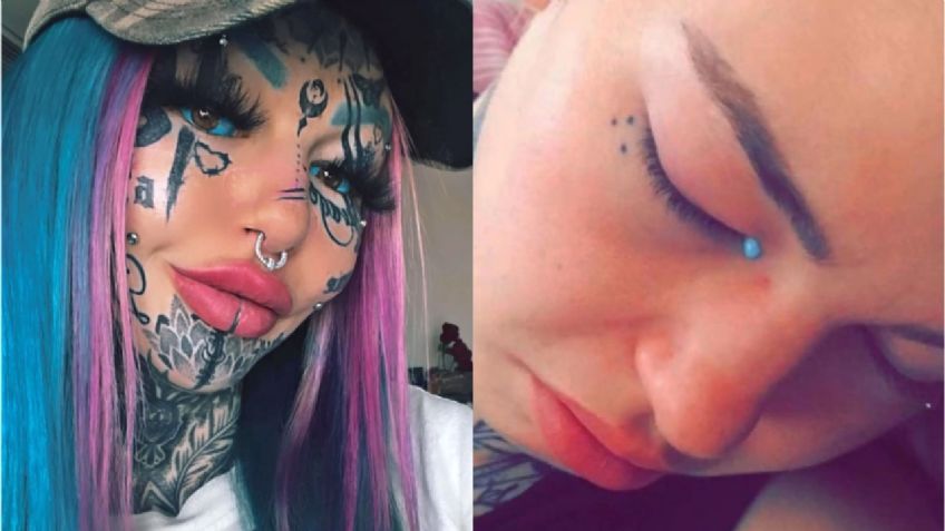 Modelo se tatuó los ojos y quedó ciega por semanas; lloró lágrimas azules