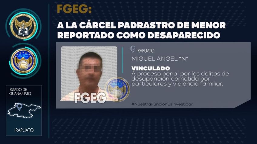 Padrastro “desapareció” a pequeño en Guanajuato