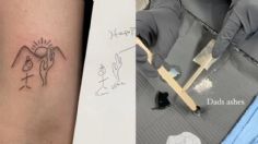 Tatuadora usa cenizas de seres queridos para realizar sus obras: VIDEO