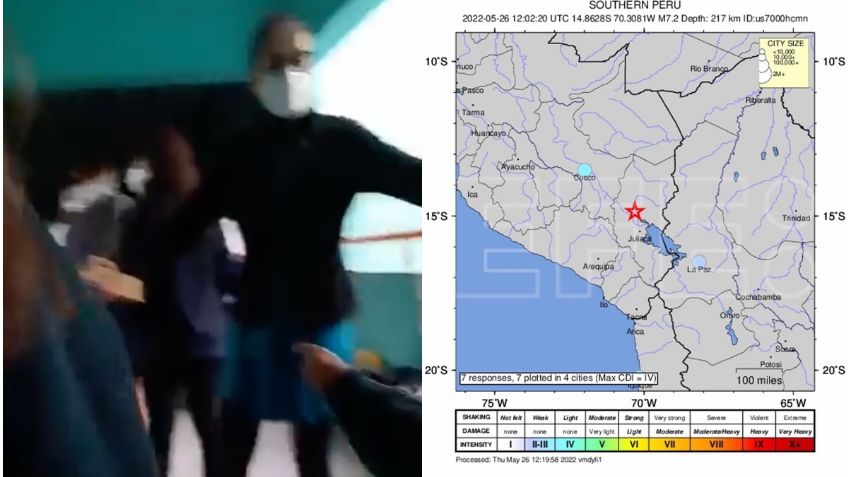 Sismo de magnitud 6.9 sacude Perú causando escenas de pánico: VIDEOS