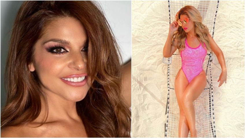 Itatí Cantoral deslumbra en look de Barbie; impone moda en entallado vestido rosa