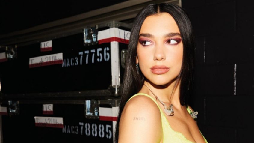 Dua Lipa impone moda con mini falda y bra de mezclilla; así conquistó Instagram