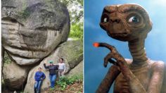 Roca con cara de "E.T." levanta especulaciones, ¿fue tallada por extraterrestres?