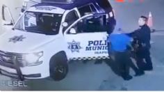 Policías agreden a despachador de gasolina en Irapuato y son suspendidos | VIDEO