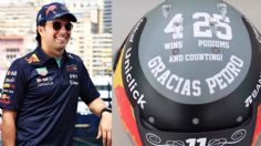 Gran Premio de Mónaco: Checo Pérez estrena casco en honor a Pedro Rodríguez