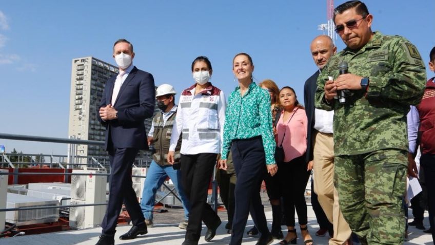 Recorren Claudia Sheinbaum, Zoé Robledo y Adrián Rubalcava el Hospital de Cuajimalpa