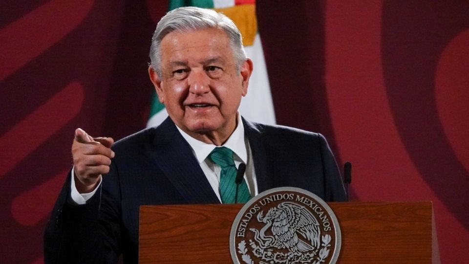 El presidente López Obrador durante su conferencia mañanera. FOTO: Cuartoscuro