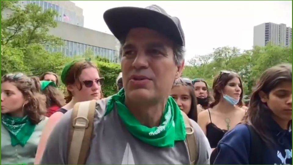 El actor fue visto en plan de activista en Nueva York