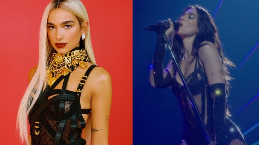 Dua Lipa sufre estrepitosa caída en un concierto y queda al descubierto su playback