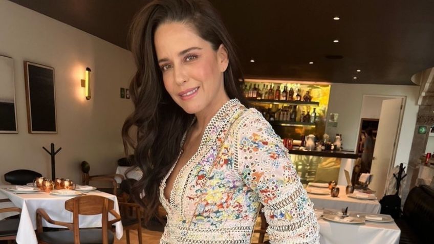 Desde el sofá, Ana Claudia Talancón se deja ver como nunca antes al posar con mini vestido: FOTO