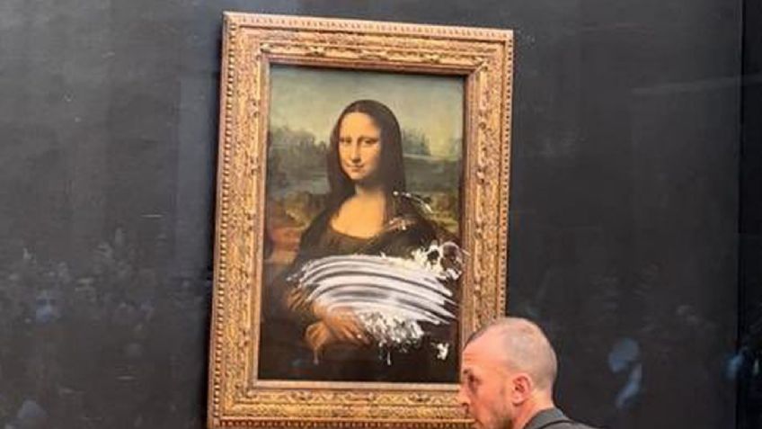 Atentado a la Mona Lisa: un hombre arrojó un pastel a la pintura en el Louvre | VIDEO