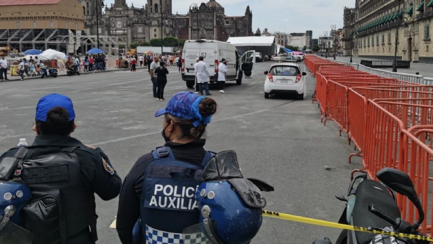 Una persona muere frente a Palacio Nacional en el Centro Histórico