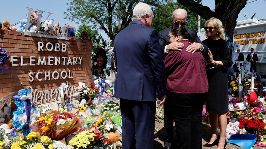 Joe Biden visita escuela de Texas tras tiroteo