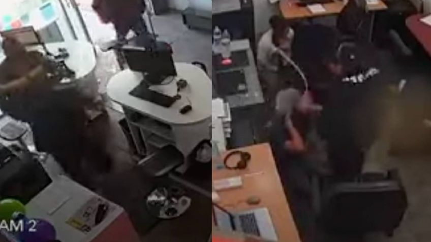 Edomex: Sujetos amarran a empleados de una tienda de celulares y se roban los equipos | VIDEO