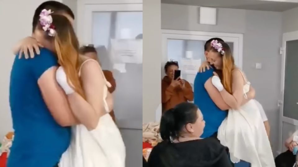 Una boda muy especial  se realizó en el Hospital Lysychansk