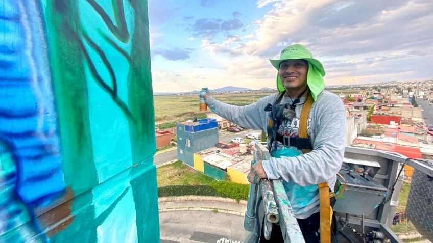 Dan vida y color a pozos de agua en Tecámac para hacer consciencia sobre cuidado de agua