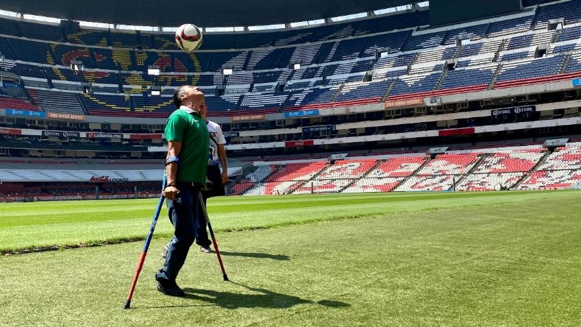 Hugo Carabes iba a ser futbolista, pero perdió una pierna; hoy regresa al Estadio Azteca en la liga de amputados