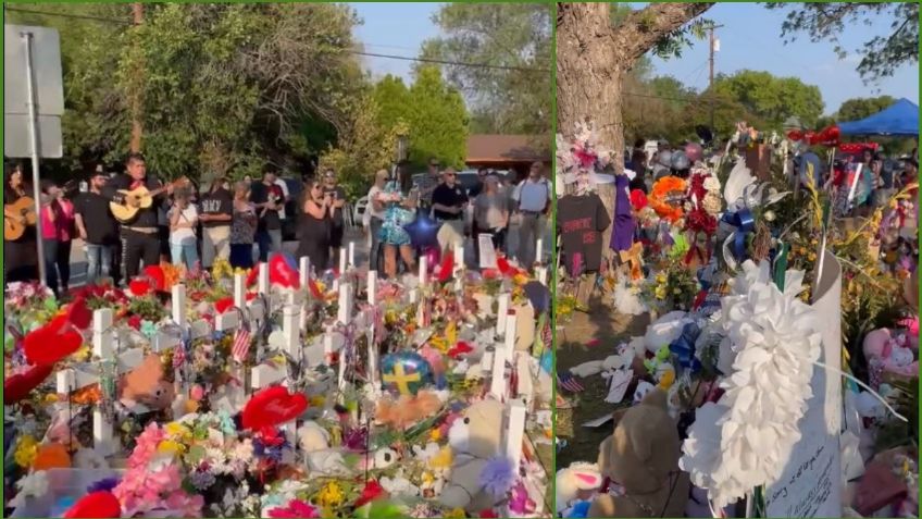 Con 'Un día a la vez' de los Tigres del Norte y en mariachi, reconfortan a víctimas de Uvalde | VIDEO