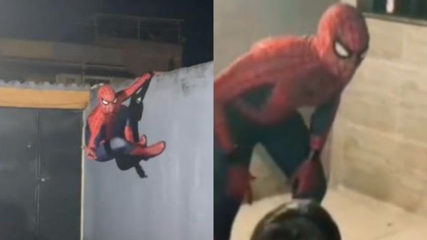 Imitador de "Spider-Man" hace espectacular entrada en fiesta infantil y reacción de los niños se vuelve viral | VIDEO