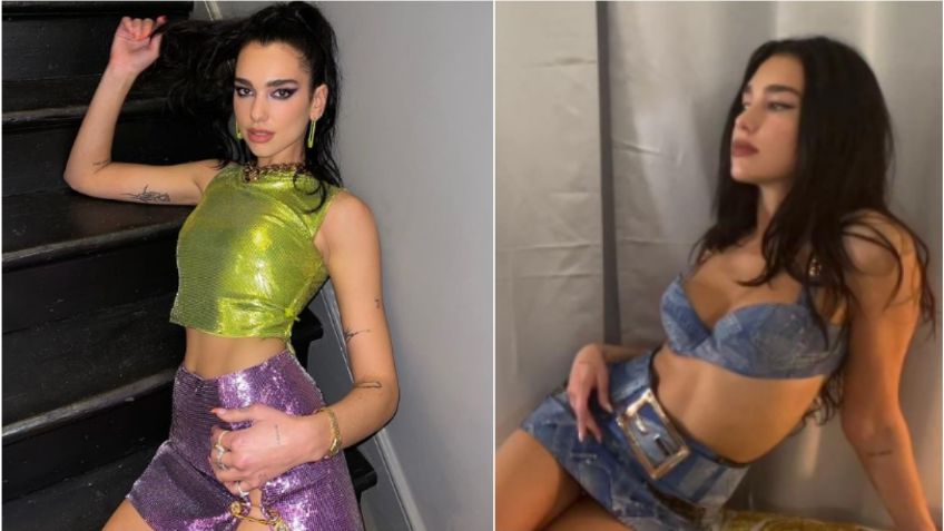 Dua Lipa presume cuerpazo con ajustados leggins al hacer complicada postura de yoga | VIDEO