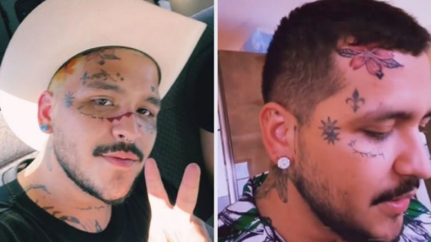 Los tatuajes de Christian Nodal en la cara: ¿Cuántos lleva y cómo se veía antes de marcarse?