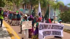 Caravana de pueblos originarios avanza a Palacio Nacional; el viernes estarán en Plaza de Armas en Guadalajara