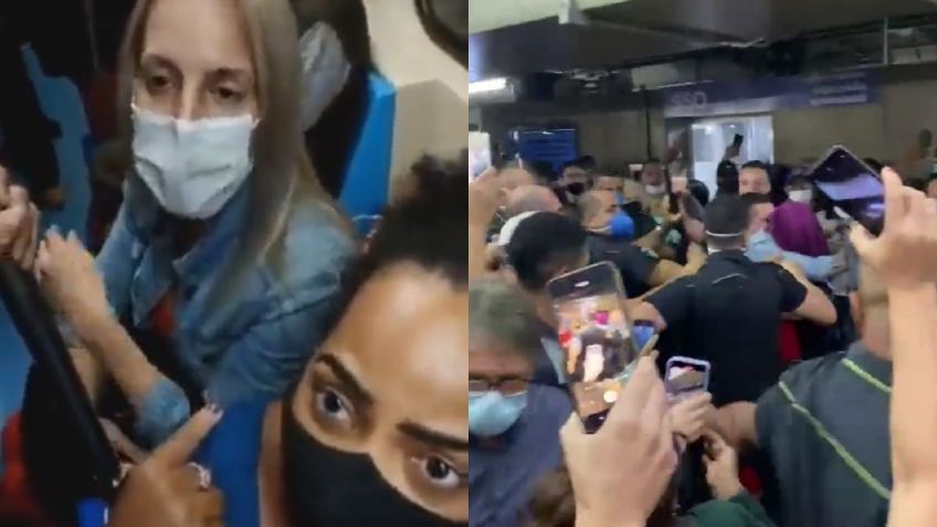 'Tu cabello me puede enfermar': Comentario racista provoca disturbios en metro de Brasil | VIDEOS