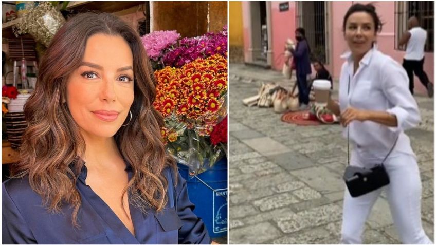 Eva Longoria baila al ritmo de 'Como la Flor' de Selena Quintanilla en las calles de Oaxaca