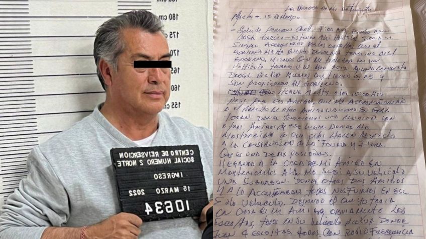 "El Bronco" explica en una carta que no huyó y que fue detenido con engaños | FOTOS