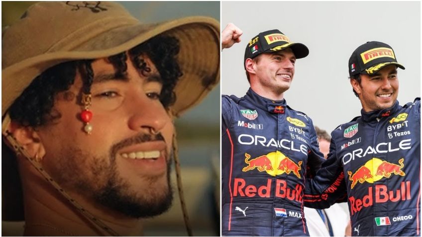 Bad Bunny le hace un tributo a la Formula 1 y a coequipero de Checo Pérez