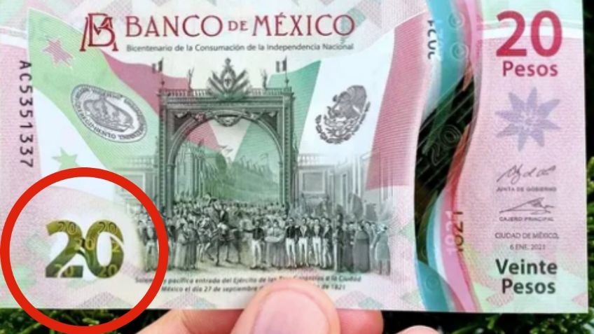 ESTE billete de 20 pesos se vende en Internet hasta en 10 MIL sólo por este pequeño detalle |FOTO