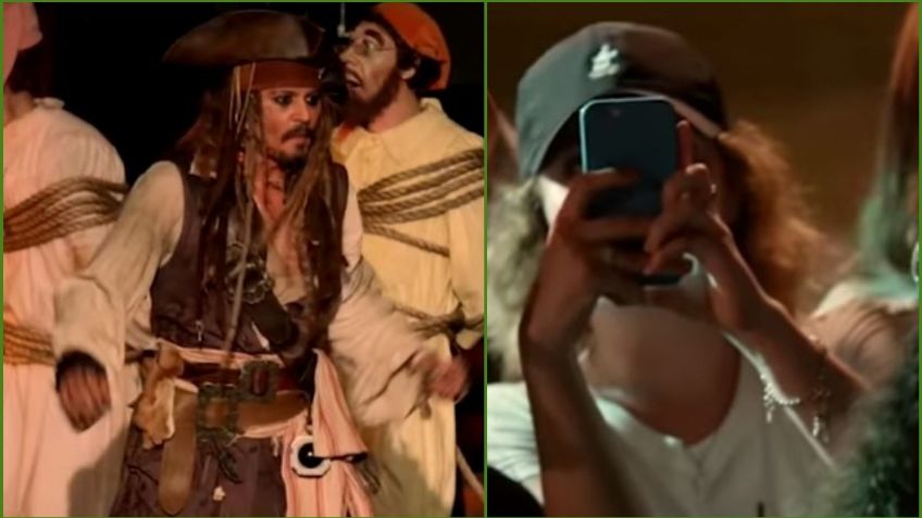 Visitantes en DisneyWorld reciben la visita sorpresa de Johnny Deep | VIDEO