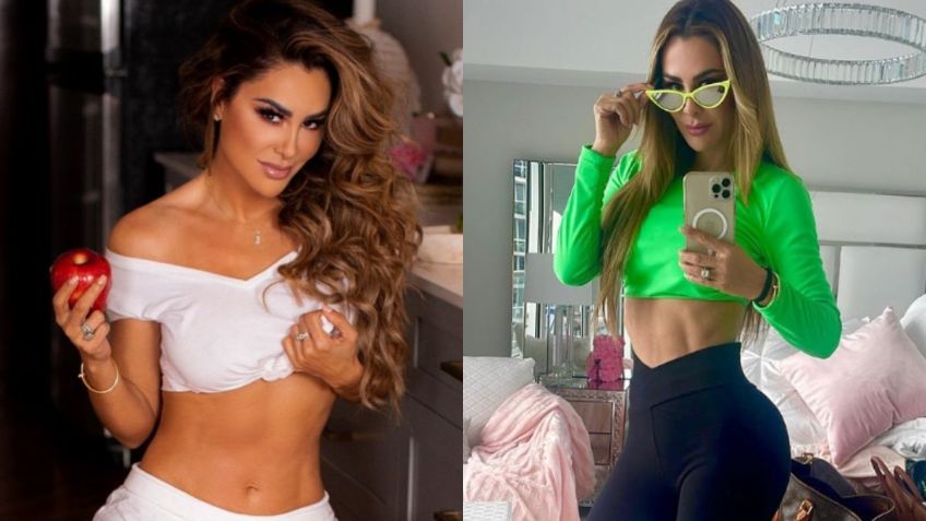 Leggins estampados para hacer ejercicio con los que Ninel Conde se luce en el gimnasio