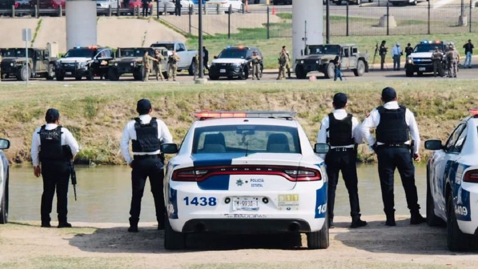 Se realizó el simulacro en la frontera entre Laredo y Nuevo Laredo 
FOTO: Carlos Juárez